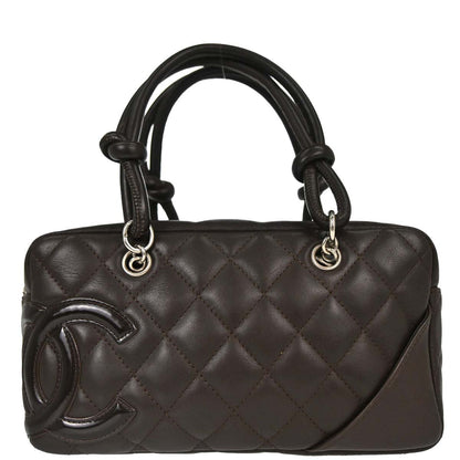 Chanel 2005-2006 Brown Calfskin Cambon Ligne Handbag