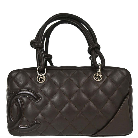 Chanel 2005-2006 Brown Calfskin Cambon Ligne Handbag