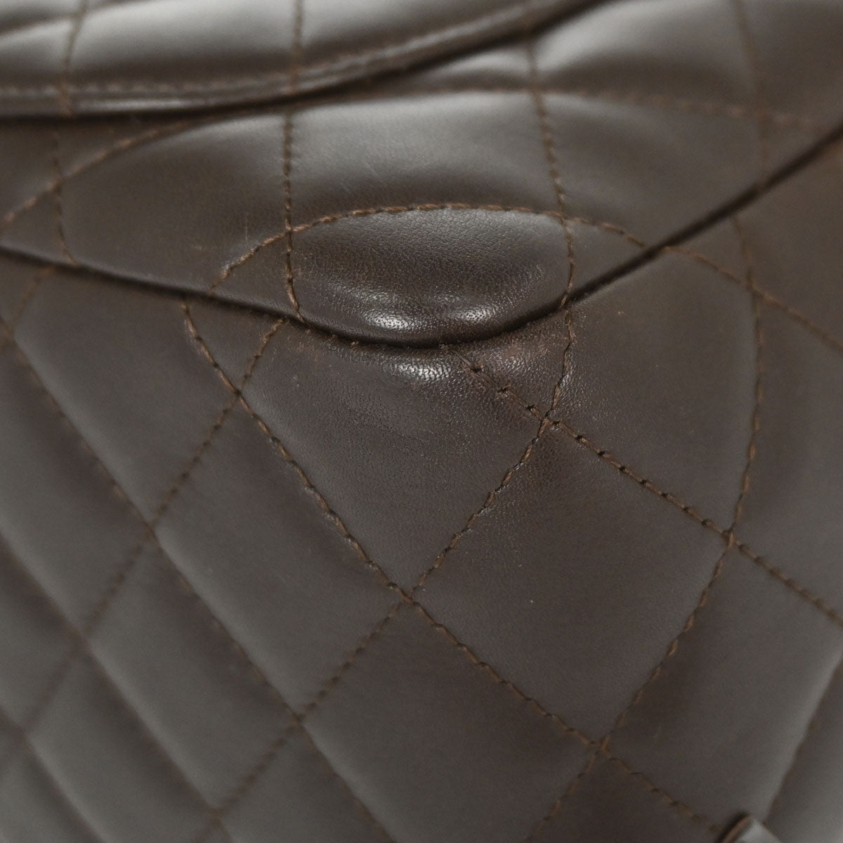 Chanel 2005-2006 Brown Calfskin Cambon Ligne Handbag