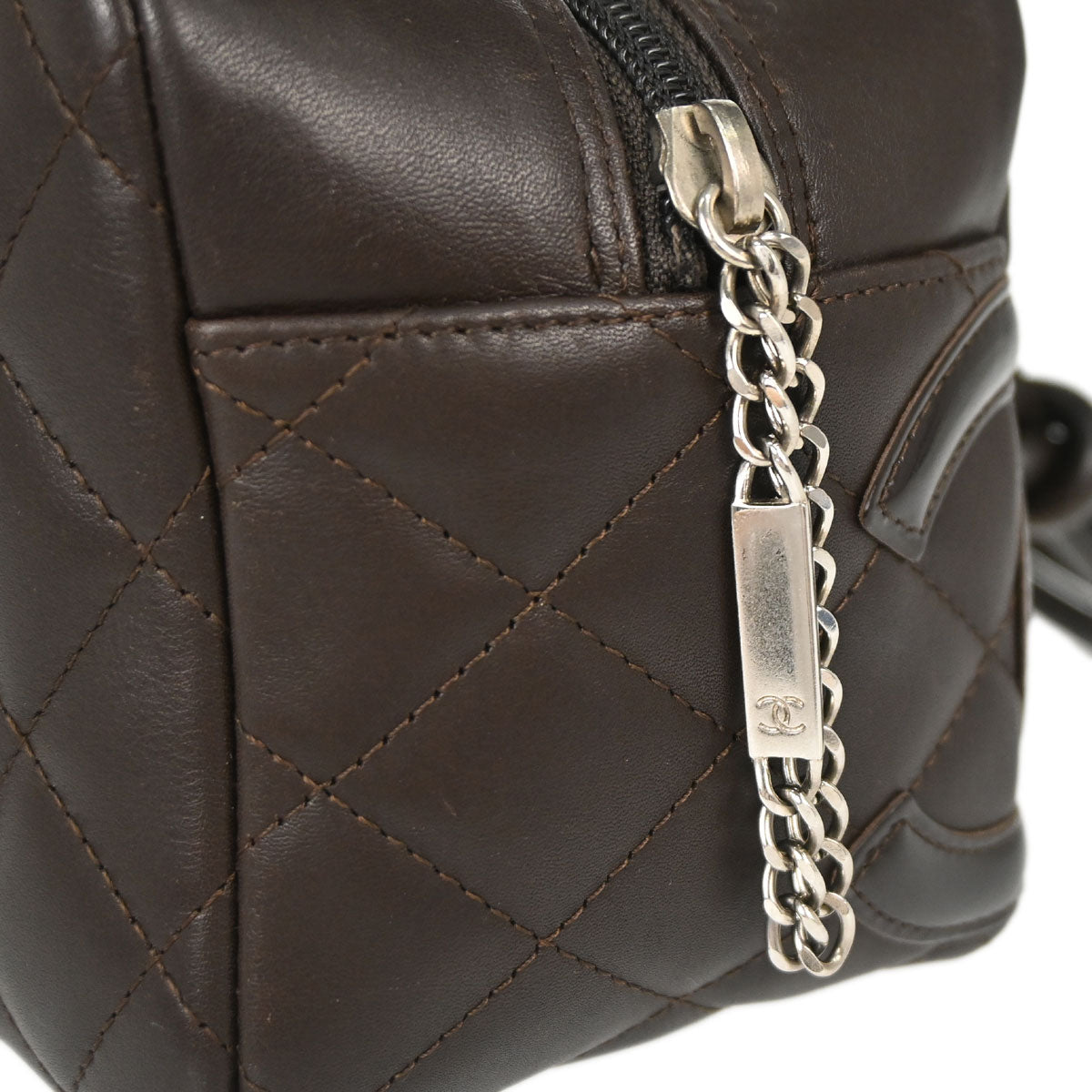 Chanel 2005-2006 Brown Calfskin Cambon Ligne Handbag