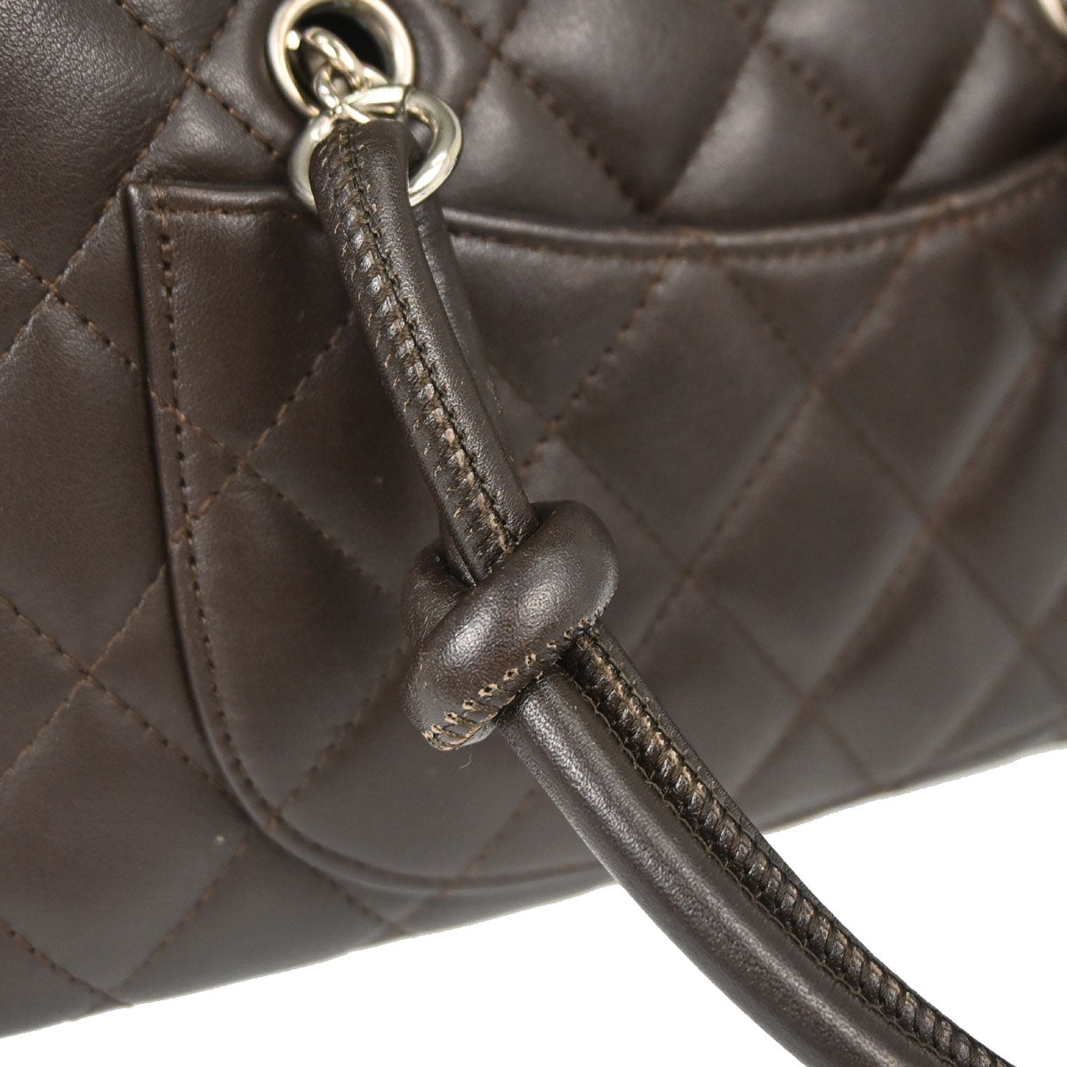 Chanel 2005-2006 Brown Calfskin Cambon Ligne Handbag