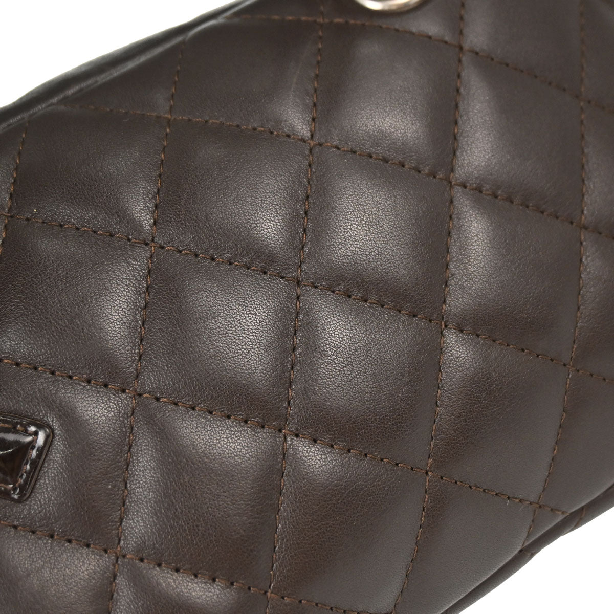 Chanel 2005-2006 Brown Calfskin Cambon Ligne Handbag