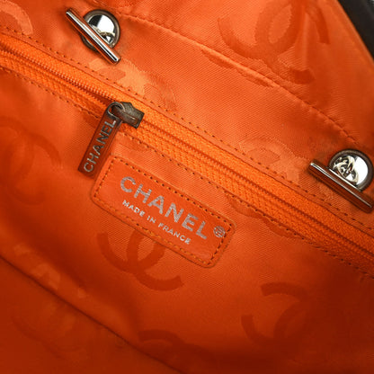 Chanel 2005-2006 Brown Calfskin Cambon Ligne Handbag