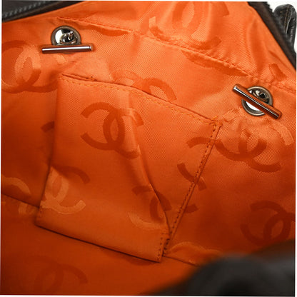 Chanel 2005-2006 Brown Calfskin Cambon Ligne Handbag