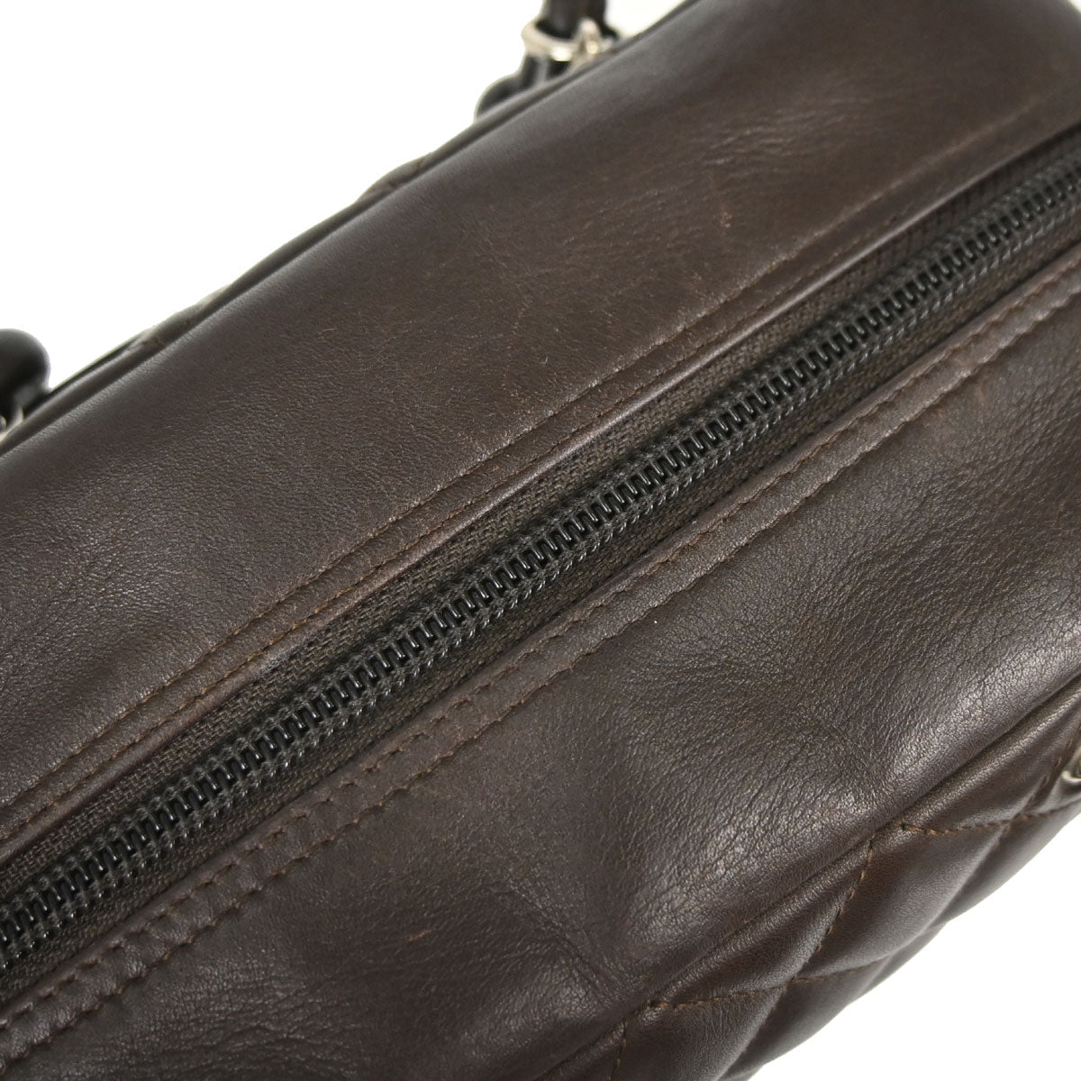 Chanel 2005-2006 Brown Calfskin Cambon Ligne Handbag