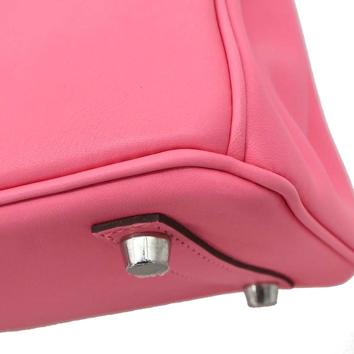 Hermes Rose Azalee Swift Birkin 25 Handbag