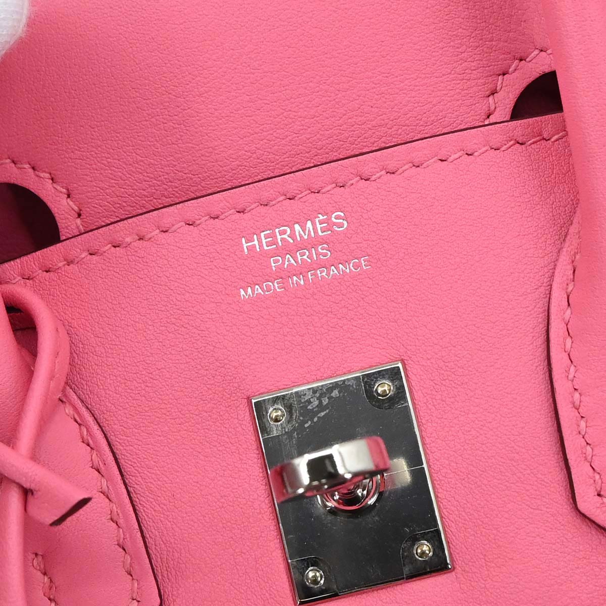 Hermes Rose Azalee Swift Birkin 25 Handbag