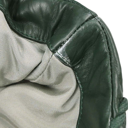 Chanel Green Calfskin Ultra Stitch Single Flap Shoulder Bag