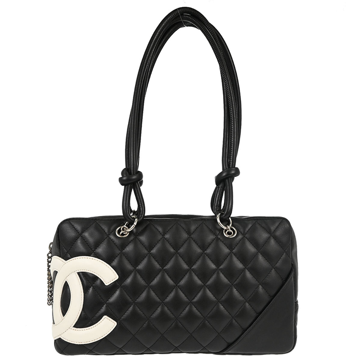 Chanel Black Calfskin Cambon Ligne Bowling Bag 27