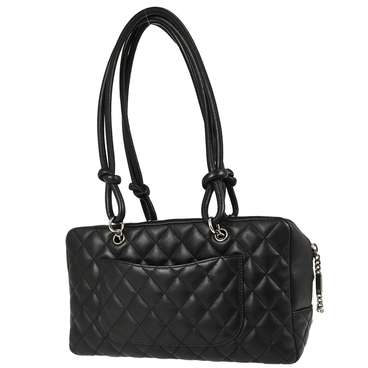 Chanel Black Calfskin Cambon Ligne Bowling Bag 27