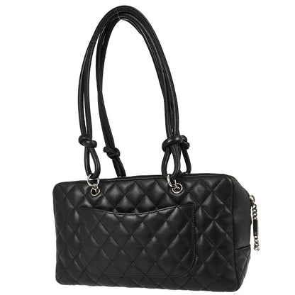 Chanel Black Calfskin Cambon Ligne Bowling Bag 27