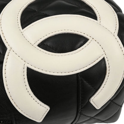 Chanel Black Calfskin Cambon Ligne Bowling Bag 27