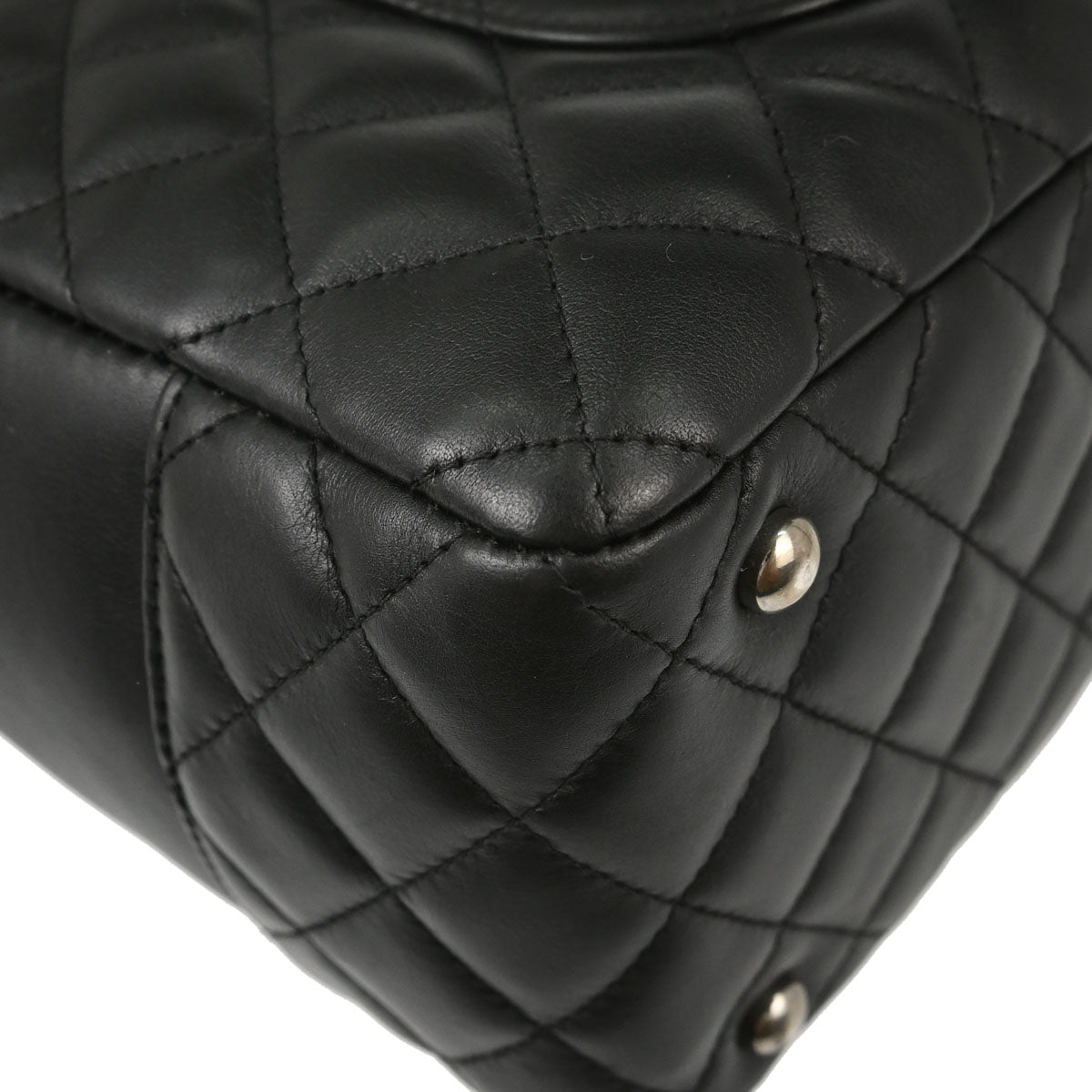Chanel Black Calfskin Cambon Ligne Bowling Bag 27