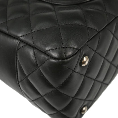 Chanel Black Calfskin Cambon Ligne Bowling Bag 27