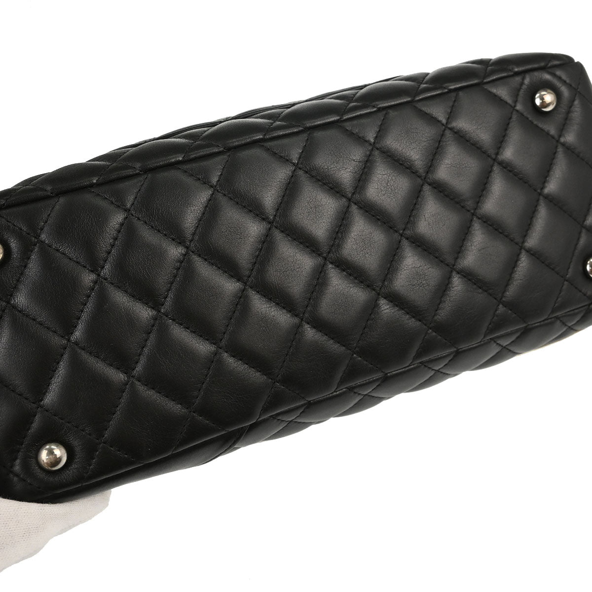 Chanel Black Calfskin Cambon Ligne Bowling Bag 27
