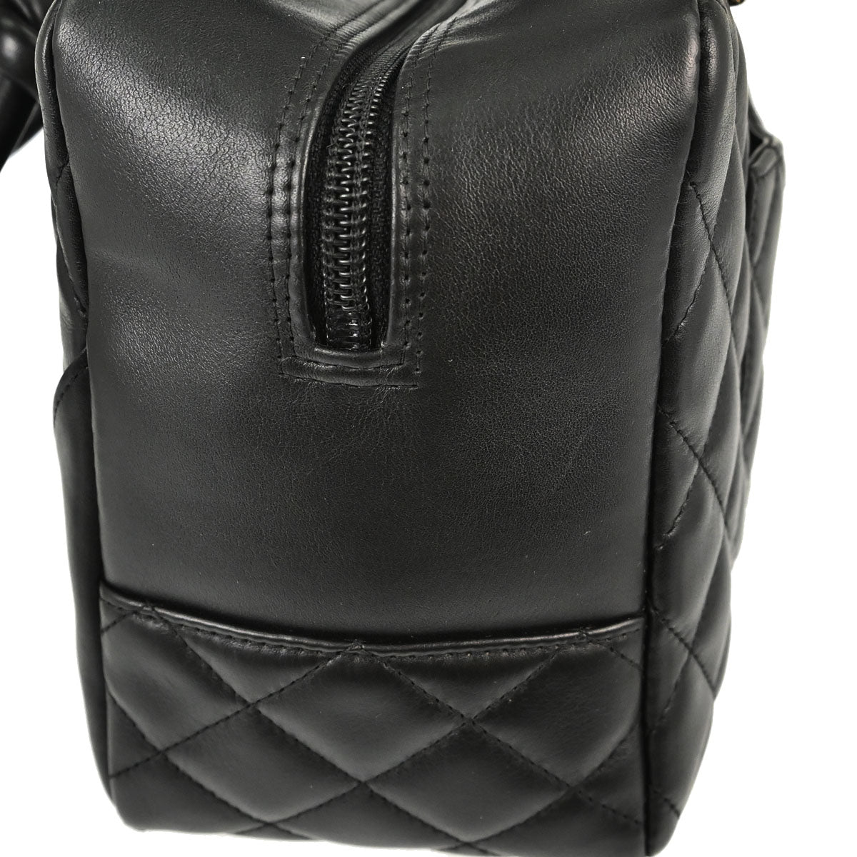 Chanel Black Calfskin Cambon Ligne Bowling Bag 27