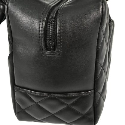 Chanel Black Calfskin Cambon Ligne Bowling Bag 27