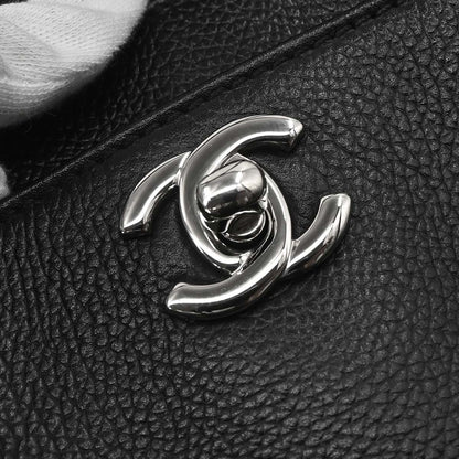 Chanel Black Calfskin Executive Cerf 2way Shoulder Tote Bag