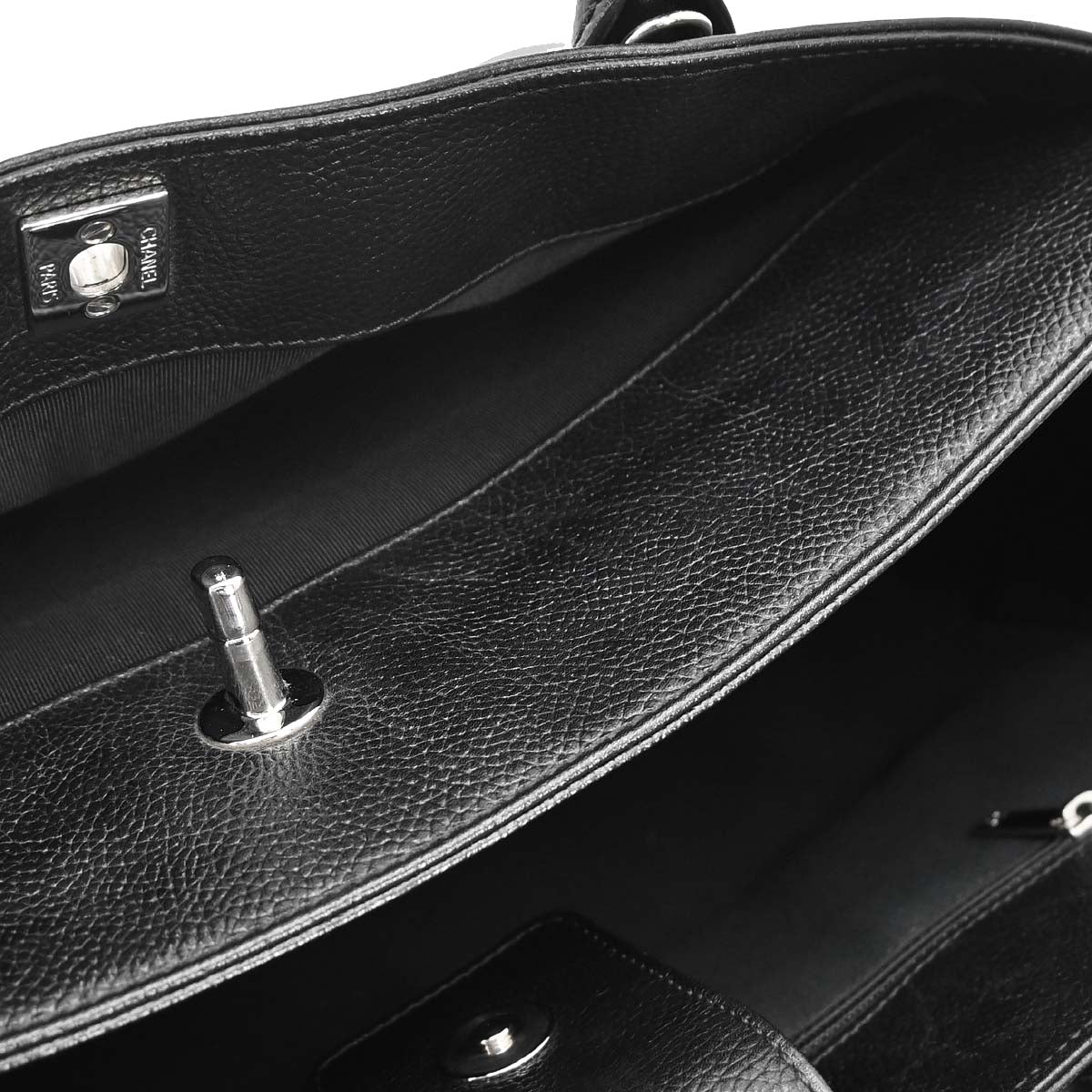 Chanel Black Calfskin Executive Cerf 2way Shoulder Tote Bag