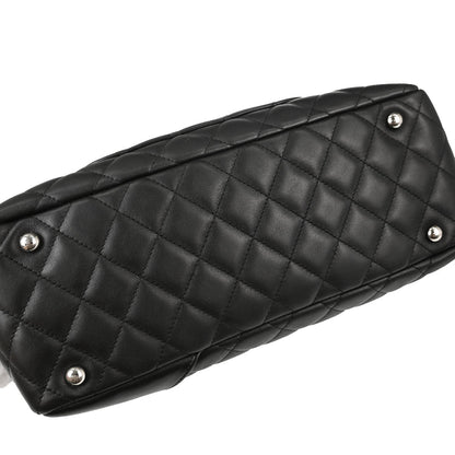 Chanel 2005-2006 Black Calfskin Cambon Ligne Bowling Bag 27