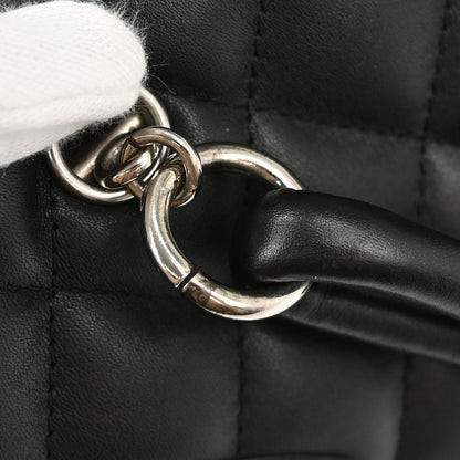 Chanel 2005-2006 Black Calfskin Cambon Ligne Bowling Bag 27