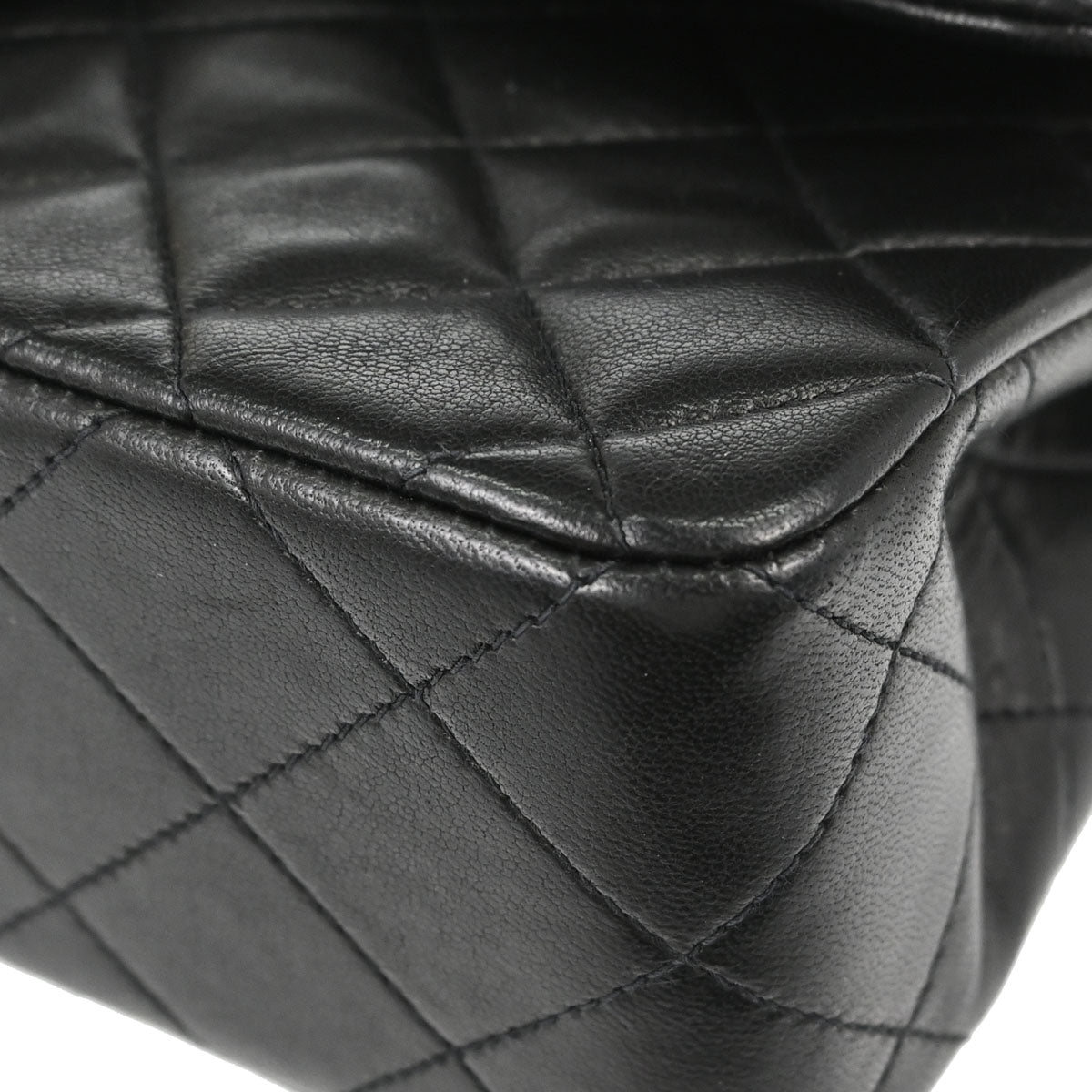 Chanel Black Lambskin Small Classic Double Flap Shoulder Bag
