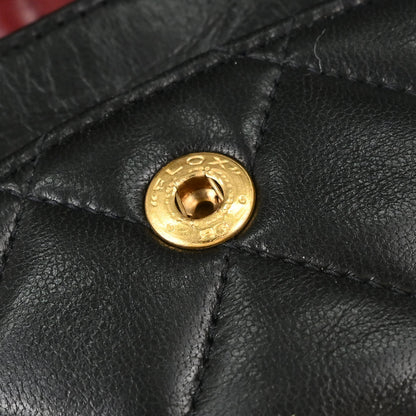 Chanel Black Lambskin Small Classic Double Flap Shoulder Bag