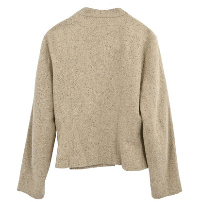Chanel 1999 Collarless Jacket Beige #42