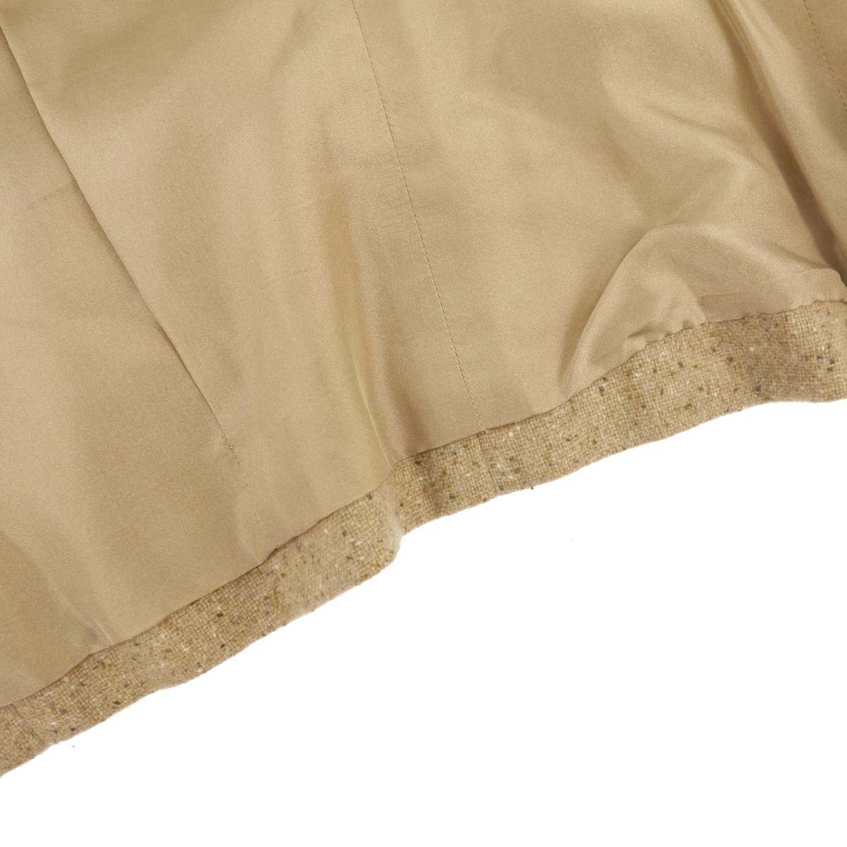 Chanel 1999 Collarless Jacket Beige #42