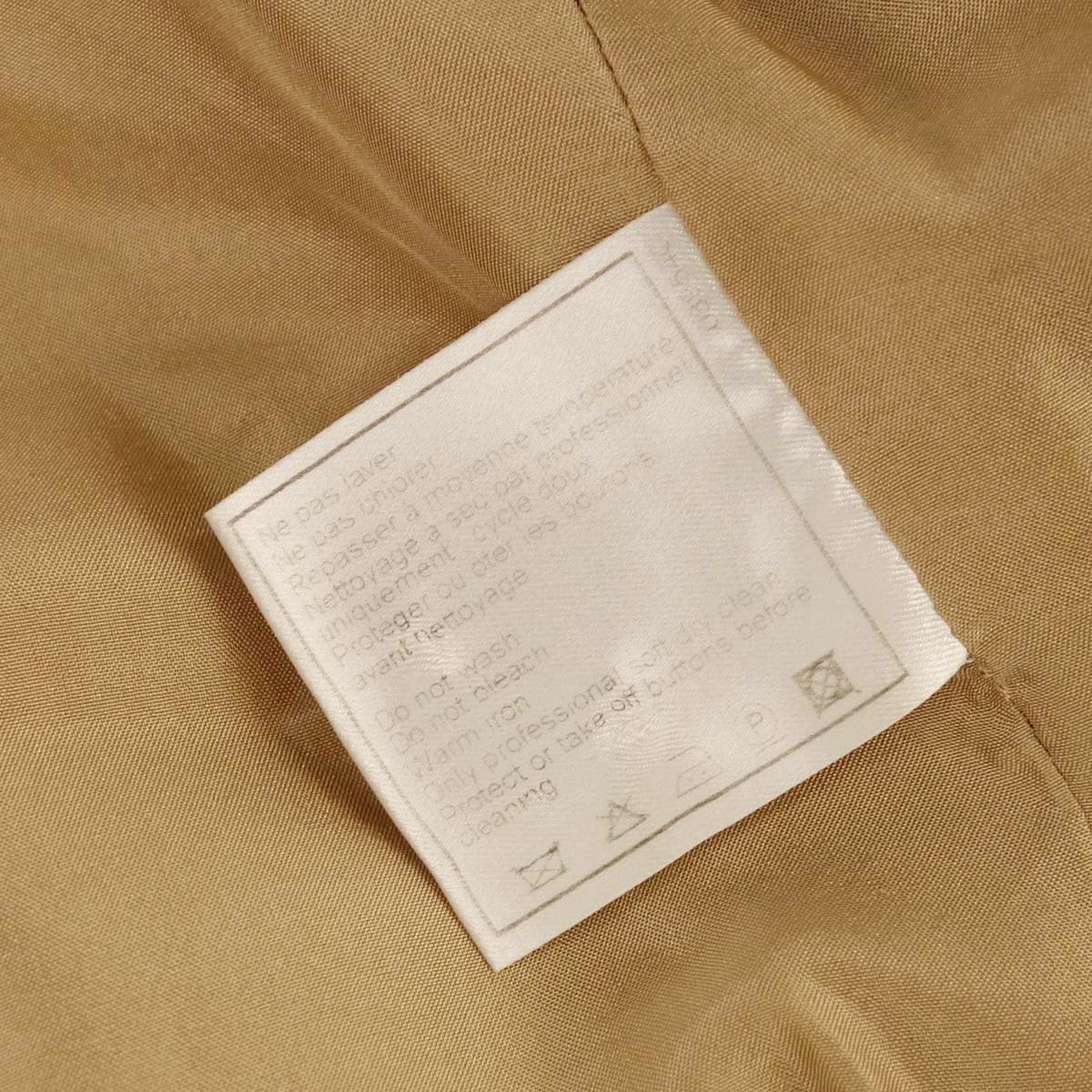 Chanel 1999 Collarless Jacket Beige #42
