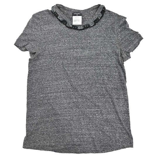 Chanel 2011 Short Sleeve T-shirt Top Gray #40