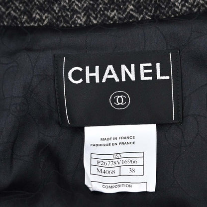 Chanel 2005 Tweed Jacket Brown #38