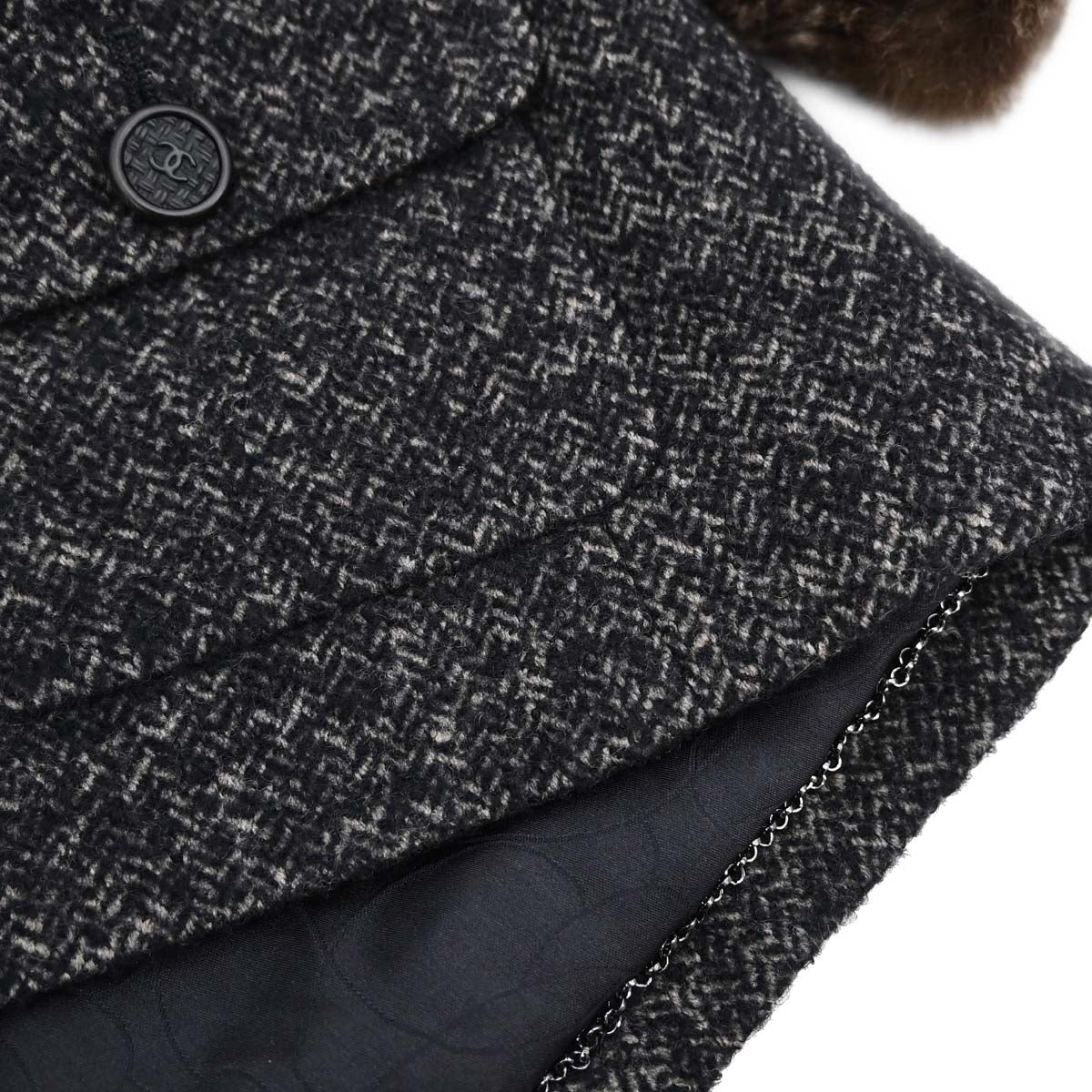 Chanel 2005 Tweed Jacket Brown #38