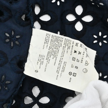 Miu Miu 2006 Floral Eyelet Jacket Navy #42