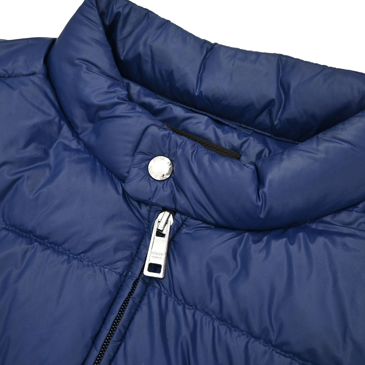 Prada 2014 Sleeveless Zip Up Quilted Down Jacket Blue #56
