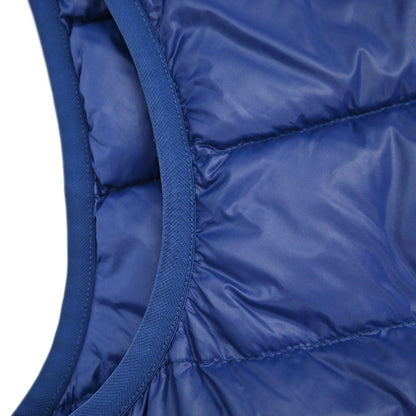 Prada 2014 Sleeveless Zip Up Quilted Down Jacket Blue #56