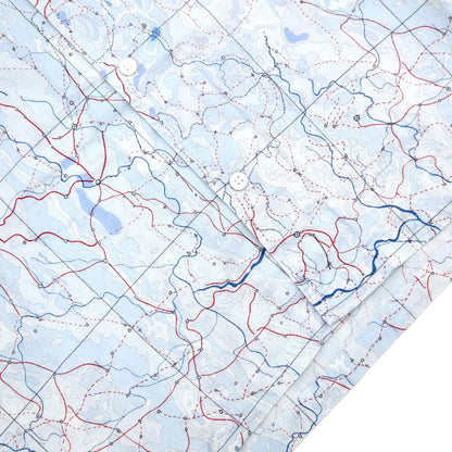 Louis Vuitton Shirt Blouse Top Map Light Blue #L