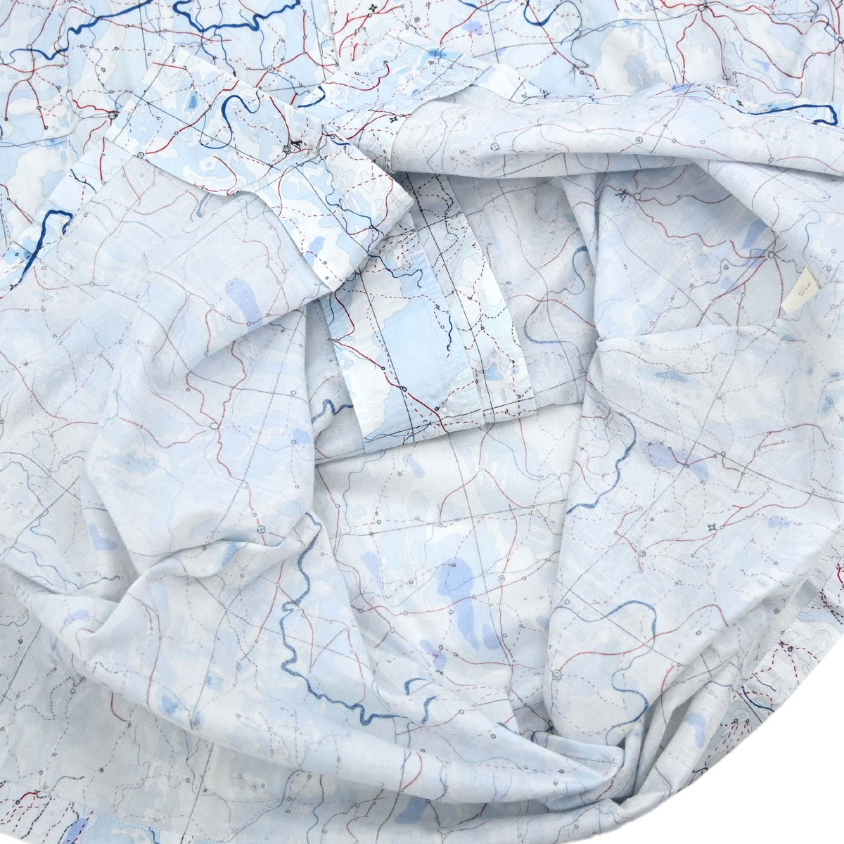 Louis Vuitton Shirt Blouse Top Map Light Blue #L