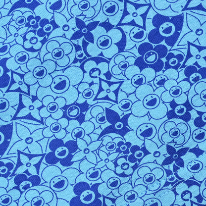 Louis Vuitton Monogram Flower Print T-shirt Blue #XS