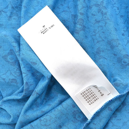 Louis Vuitton Monogram Flower Print T-shirt Blue #XS