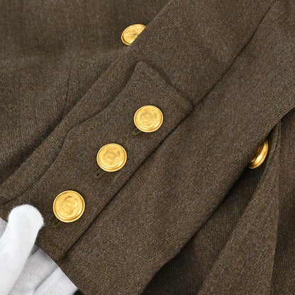 Chanel 1996 Double Breasted Jacket Brown #36