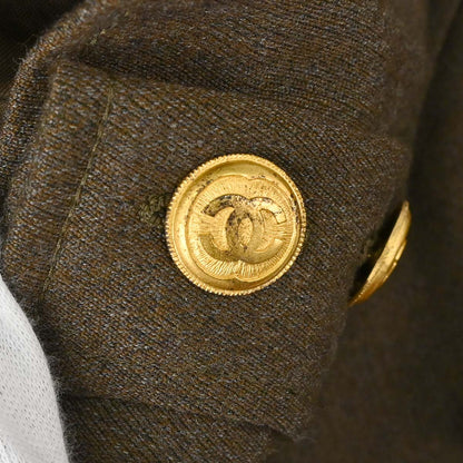 Chanel 1996 Double Breasted Jacket Brown #36