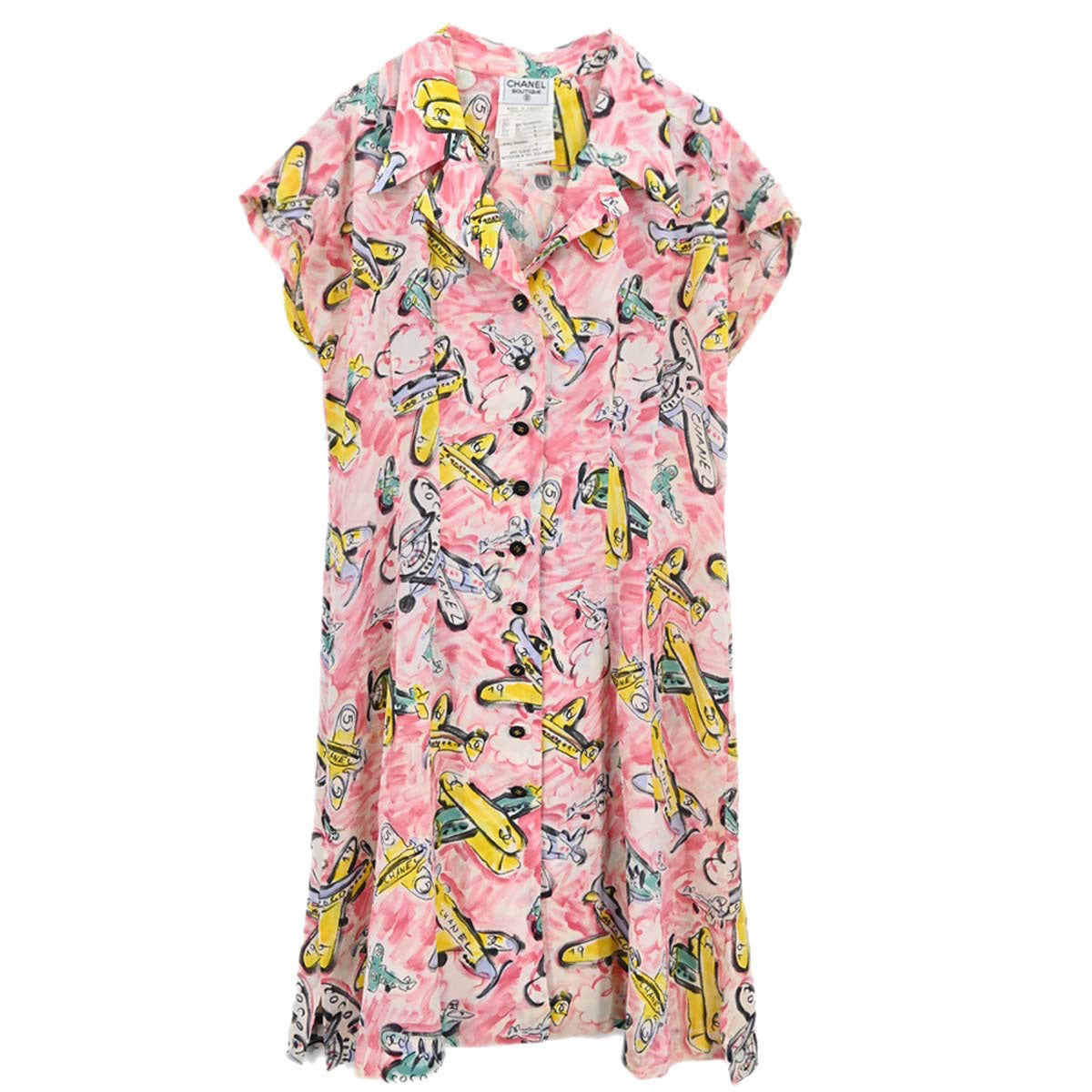 Chanel 1994 Sleeveless Dress Pink #40