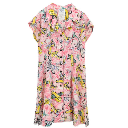 Chanel 1994 Sleeveless Dress Pink #40