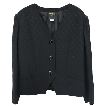 Celine Collarless Jacket Black #46