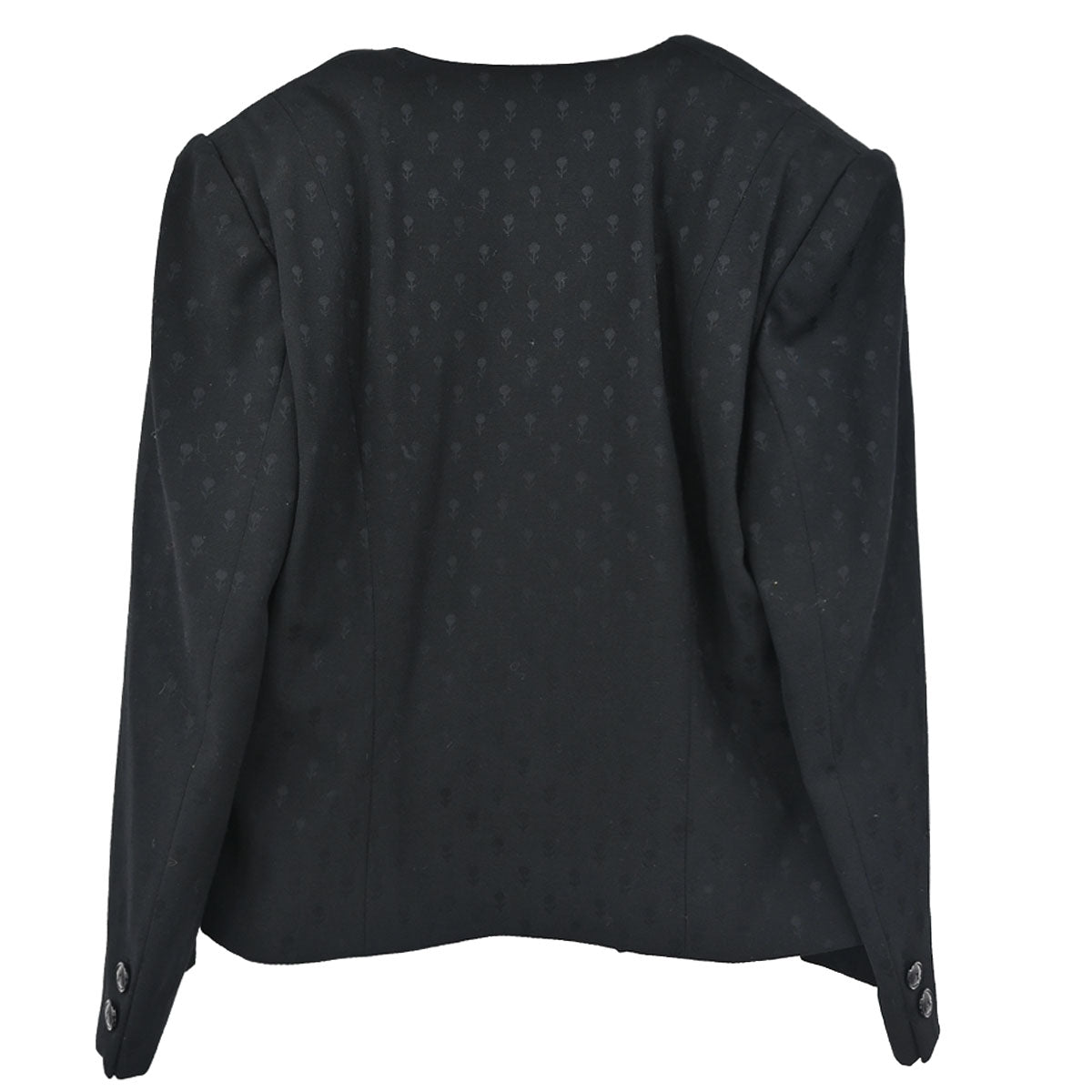 Celine Collarless Jacket Black #46