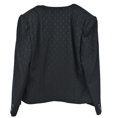 Celine Collarless Jacket Black #46