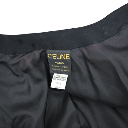 Celine Collarless Jacket Black #46