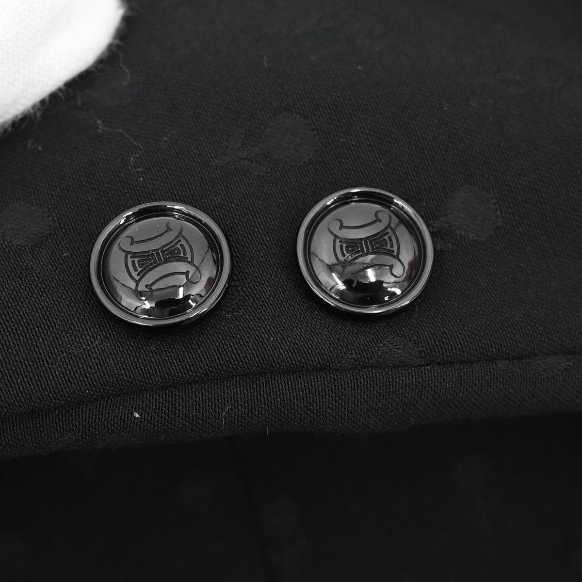 Celine Collarless Jacket Black #46