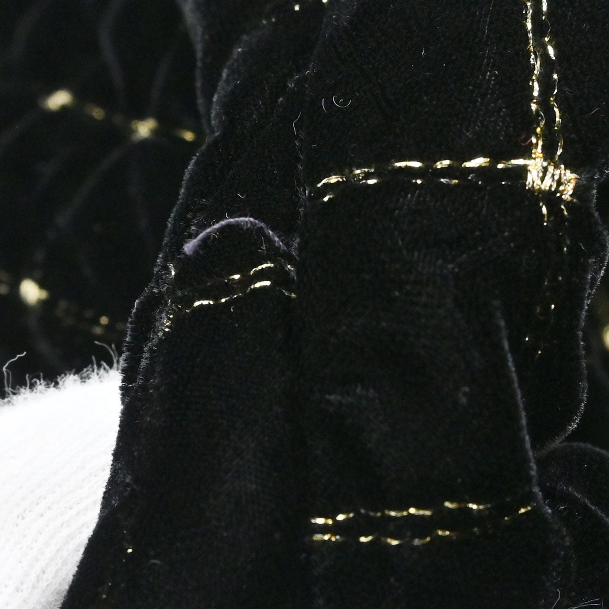 Celine Collarless Velvet Jacket Glitter Black #46